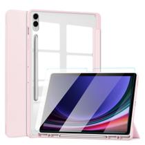 Capa Acrílico p/ Galaxy Tab S9+ 12.4 + Película - Rosa