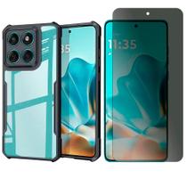 Capa Acrilico Para Motorola Edge 60 5G + Pelicula Privacy