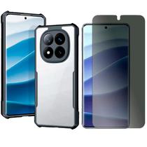 Capa Acrilico Para Redmi Note 14 Pro Plus + Pelicula Privacy
