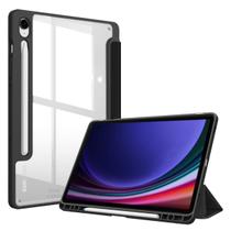 Capa Acrílico + Película p/ Tablet Samsung S9 FE 10.9 - Preto