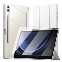 Capa Acrílico Slot Caneta p/ Galaxy Tab S9 Fe+ Cinza