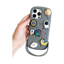 Capa Air Para iPhone 17 pro Max À Prova De Choque Com Alça De Pulso E Kit De Acessórios Para Design