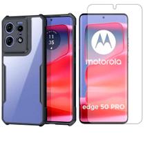 Capa Airbag Para Moto Edge 50 Pro + Pelicula Hidrogel