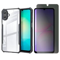 Capa Airbag Para Samsung Galaxy A07 + Pelicula Privacidade Cor:Preto