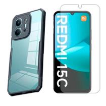 Capa Airbag Para Xiaomi Poco C85 4G + Pelicula Hidrogel Cor:Preto Capa Airbag Para Xiaomi Poco C85 4G + Pelicula Hidrogel Cor:Preto