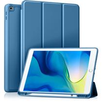 Capa Akkerds compatível com iPad 10.2 2021/2020/2019 com porta-lápis Bluemist