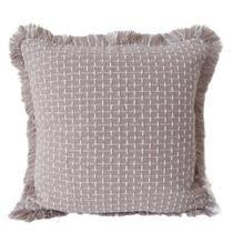 Capa Almofada 45x45 Meliah Franja Rosa Seco Capa Almofada 45x45 Meliah Franja Rosa Seco