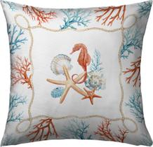 Capa Almofada 50x50 Coral Ocean B Capa Almofada 50x50 Coral Ocean B