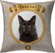 Capa Almofada 50x50 Gato Pet Cat E Capa Almofada 50x50 Gato Pet Cat E