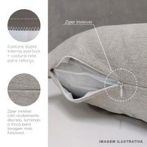 Capa Almofada 50x50 Linho Folhas Abstratas A