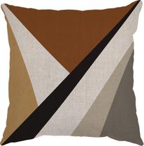 Capa Almofada 50x50 Linho Geometric Terrosa C