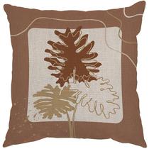 Capa Almofada 50x50 Linho Leaves Modern Rose B Capa Almofada 50x50 Linho Leaves Modern Rose B