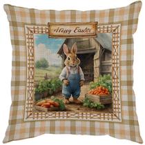 Capa Almofada 50x50 Linho Páscoa Farm E