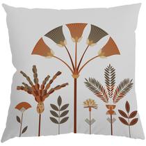 Capa Almofada 50x50 Suede Flores Minimalistas B