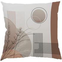 Capa Almofada 50x50 Suede Galhos Abstratos B