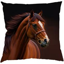 Capa Almofada 50x50 Suede Horses A