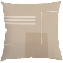 Capa Almofada 50x50 Suede Modern Fendi e Bege A Capa Almofada 50x50 Suede Modern Fendi e Bege A