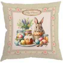 Capa Almofada 50x50 Suede Páscoa Candy D