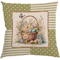 Capa Almofada 50x50 Suede Páscoa Encantada A