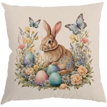 Capa Almofada 50x50 Suede Páscoa Encantada D