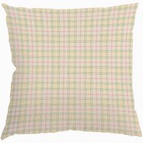Capa Almofada 50x50 Suede Páscoa Tartan Rosa F