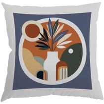 Capa Almofada 50x50 Suede Vasos Abstratos A Capa Almofada 50x50 Suede Vasos Abstratos A