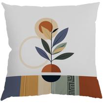 Capa Almofada 50x50 Suede Vasos Abstratos B Capa Almofada 50x50 Suede Vasos Abstratos B