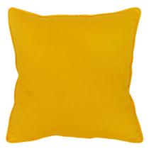 Capa Almofada Algodão Liso Amarelo 45x45cm com Viés