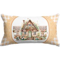 Capa Almofada Baguete 29 x 52 cm Páscoa Orange A