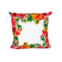 CAPA ALMOFADA BRANCA FLORAL BORDADO (48x48cm)