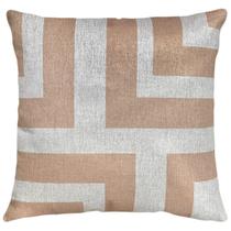 Capa Almofada De Linho Geometria Moderna Tipo Rosê 45x45cm Capa Almofada De Linho Geometria Moderna Tipo Rosê 45x45cm