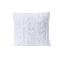 Capa Almofada Decoração 45X45 C/Zíper Tricot Viena Branco