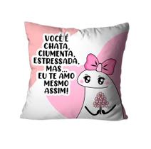 Capa Almofada Decorativa Dia dos Namorados Colorido 45x45 Capa Almofada Decorativa Dia dos Namorados Colorido 45x45