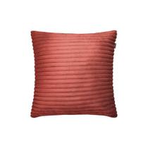 Capa Almofada Decorativa Flannel 50 X 28 - Adomes Terracota