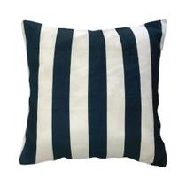 Capa almofada decorativa listrado azul e branco - 45 x 45 cm Capa almofada decorativa listrado azul e branco - 45 x 45 cm