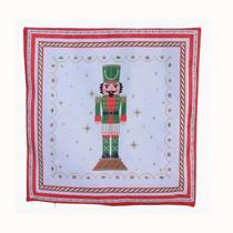 Capa Almofada Decorativa Natal Soldadinho QuebraNozes 45cm Sofá, Cama e Sala