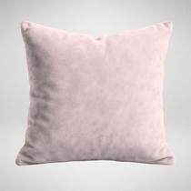 Capa Almofada Decorativa Quadrada 50x50cm Ziper Invisivel Suede Luxo Glamour Rose