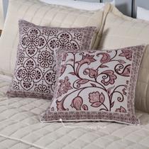 Capa Almofada Decorativa Sofa Sala Quarto Grécia Jacquard Dupla Face 45x45 Kit 02 Peças Capa Almofada Decorativa Sofa Sala Quarto Grécia Jacquard Dupla Face 45x45 Kit 02 Peças