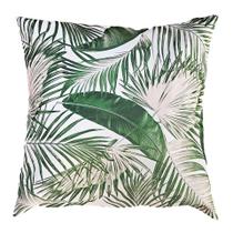 Capa Almofada Estampa Folhagens Folhas Verdes Sarja 45x45cm