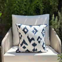 Capa Almofada Impermeável Geométrica 45x45 Branco Capa Almofada Impermeável Geométrica 45x45 Branco