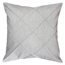 Capa Almofada Linho Rústico Drapeada Bege Claro 45x45 Decor