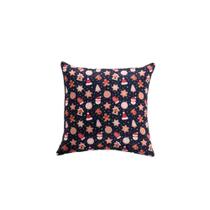 Capa Almofada Natalina 45x45cm Zíper Marinho