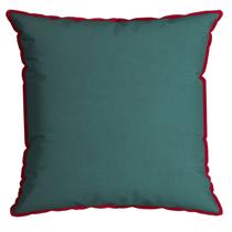 Capa Almofada Natalina Veludo Lisa com Cordonê 43x43cm Capa Almofada Natalina Veludo Lisa com Cordonê 43x43cm