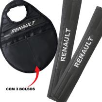 Capa Almofada Protetora em material sintético para Cinto de Segurança + Lixo Automotivo em material sintético Espumado: Conf Capa Almofada Protetora em material sintético para Cinto de Segurança + Lixo Automotivo em material sintético Espumado: Conf