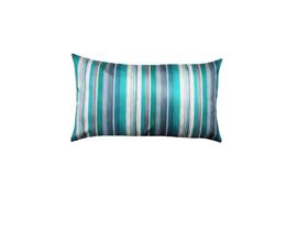 Capa Almofada Retangular 30 x 50 Tecido Veludo Listrado Cor Verde - Nallu Decor