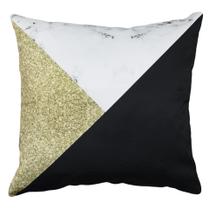 Capa Almofada Sarja Abacaxi Chevron Decor Sala Sofá Cozinha