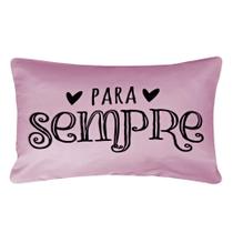 Capa Almofada Sarja Baguete 30x50cm Frases