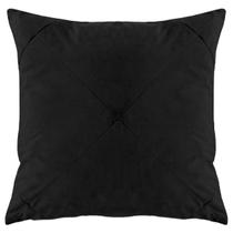 Capa Almofada Suede Decorativa Costura Drapeada 50x50