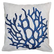 Capa Almofada Tema Marítimo/Náutico Em Linho Rústico 45x45