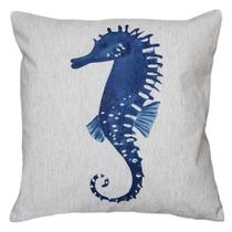 Capa Almofada Tema Marítimo/Náutico Em Linho Rústico 45x45